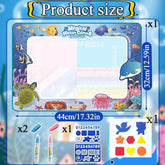 Water Doodle Mat 44X32Cm With Pen For Kids - EKT3875